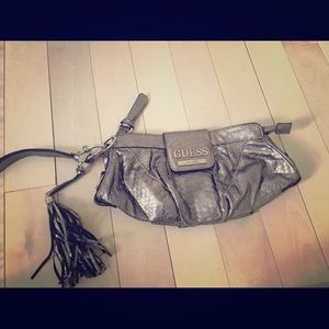 Guess silver/grey purse